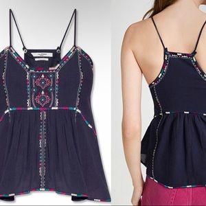 Isabel Marant Francesca Top Blouse in Faded Night FR36 $330